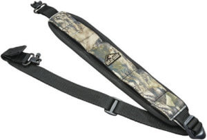 Butler Creek 181017 Comfort Stretch Sling made of Mossy Oak Break-Up Country Neoprene with Non-Slip Grippers Adjustable Design & QD Swivels for Rifles