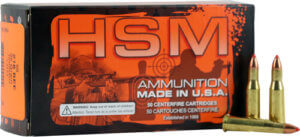 HSM AMMO .223 52GR. HPBT HORNADY MATCH 50-PACK