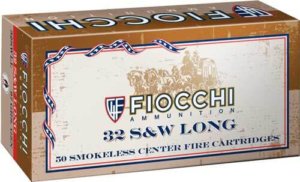 Fiocchi 32SWLL Cowboy Action Pistol 32 S&W Long 97 gr Lead Flat Point (LFP) 50rd Box