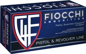 Fiocchi 357D Defense Dynamics 357 Mag 125 gr Jacketed Hollow Point (JHP) 50rd Box