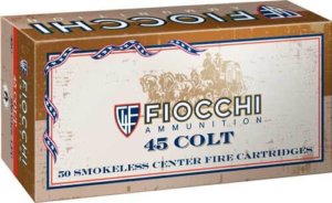 Fiocchi 45LCCA Cowboy Action Pistol 45 Colt (LC) 250 gr Lead Round Nose Flat Point (LRNFP) 50rd Box