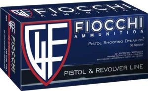 Fiocchi 38B Defense Dynamics 38 Special 158 gr Jacketed Hollow Point (JHP) 50rd Box