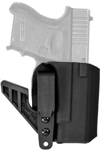 Comp-Tac C708SS188RBKN Warrior OWB Black Kydex Belt Loop Fits Sig P320 Compact/Sig 250 Compact 9/40 Right Hand