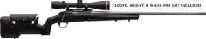 Browning 035438282 X-Bolt Max Long Range 6.5 Creedmoor 4+1 26 Stainless Fluted Heavy Barrel  Gray Recoil Hawg Muzzle Brake  Matte Black Steel Receiver  Black/Gray Speckled Adjustable Comb Max Stock  Suppressor & Optics Ready”