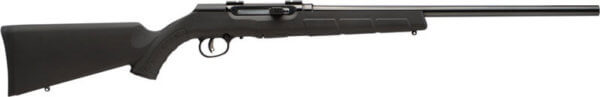 Savage Arms 47007 A17 Semi-Auto 17 HMR Caliber with 10+1 Capacity 22″ Heavy Barrel Satin Black Metal Finish & Matte Black Synthetic Stock Right Hand (Full Size)