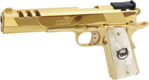 IVER JOHNSON EAGLE XL PORTED .45ACP 6 24K GOLD WHITE PEARL