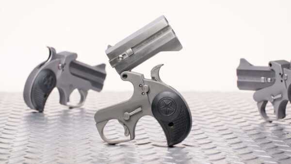 Bond Arms BARW Rowdy 410/45 Colt (LC) Derringer 3″ 2 Black Rubber Grip Polished Stainless Steel Frame