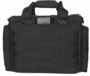 GPS TACTICAL RANGE BAG W/ FOAM CRADLES FOR 5 GUNS BLACK