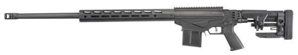 Ruger 18042 Precision 6.5 PRC 8+1 26″ Heavy Contour Barrel With Hybrid Muzzle Break Type III Hard Coat Anodized Finish Ruger Precision MSR Stock  Optics Ready