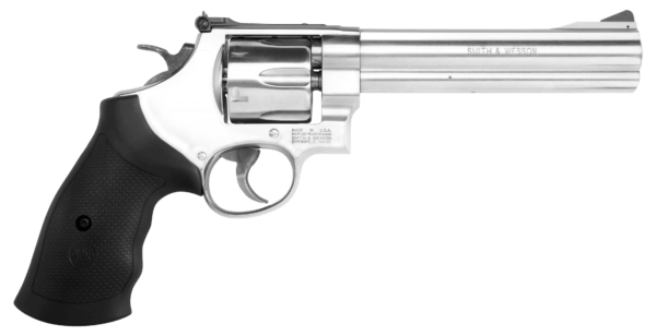 Smith & Wesson 12462 Model 610  10mm Auto or 40 S&W Stainless Steel 6.50 Barrel  6rd Cylinder & N-Frame  Black Polymer Grip  Internal Lock”