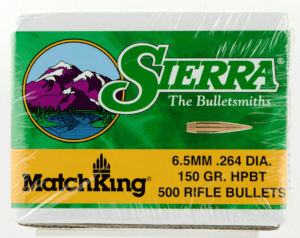 Sierra 1755C MatchKing 6.5mm .264 150 GR Hollow Point Boat Tail (HPBT) 500 Box