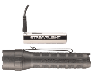 Streamlight 88610 PolyTac X Black Polymer White LED 35/260/600 Lumens 205 Meters Range