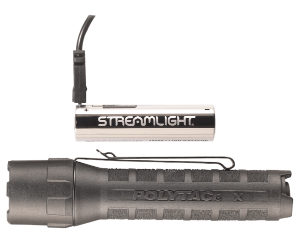 Streamlight 88610 PolyTac X Black Polymer White LED 35/260/600 Lumens 205 Meters Range