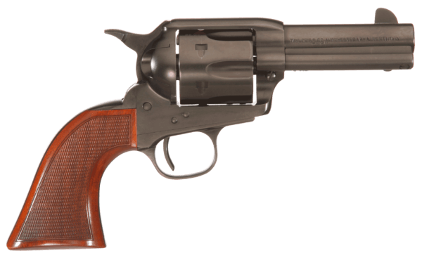Taylors & Company 550884DE Runnin Iron Black Rock 45 Colt (LC) Caliber with 3.50 Barrel  6rd Capacity Cylinder  Overall Black Nitride Finish Steel  Checkered Walnut Grip & Overall Taylor Polish”
