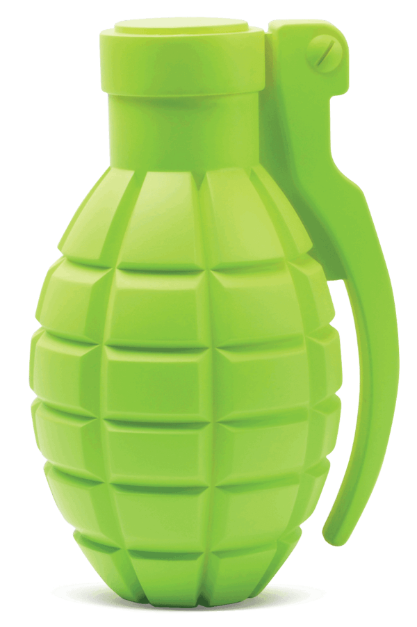 SME SMEGRTGT Self-Healing Grenade Polymer Green Grenade Illustration Impact Enhancement Motion