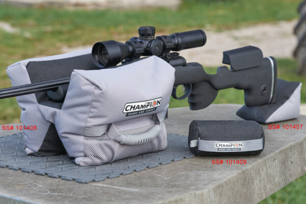 Champion Targets 40891 Accuracy X-Ringer Bag Rifle Front Bag Gray Synthetic