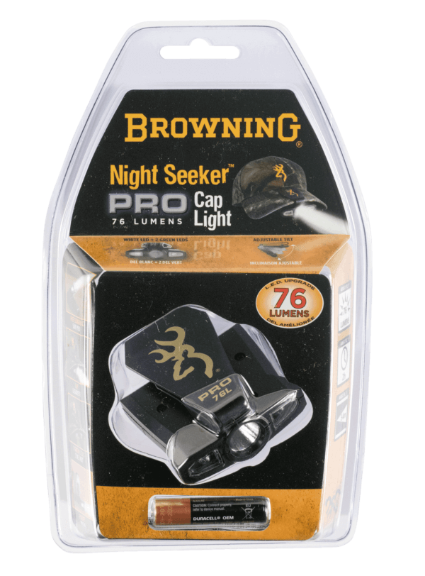 Browning 3715099 Night Seeker Pro  Black | White/Green 76 Lumens