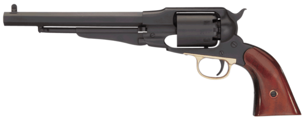 Taylors and Company 550830 1858 Remington Break Open 44 Cal Striker Fire 8 6rd Black Nitride Walnut Grip”