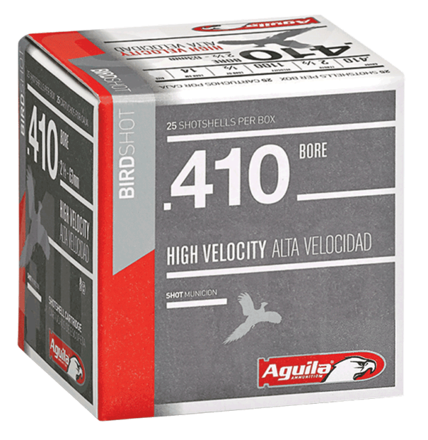 Aguila 1CHB4137 Birdshot High Velocity 410 Gauge 2.50″ 1/2 oz 7.5 Shot 25rd Box