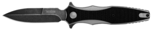 Kershaw 1559 Decimus 3.25″ Folding Spear Point Plain Blackwash 8Cr13MoV SS Blade Black/Stonewashed Nylon/SS Handle Includes Pocket Clip