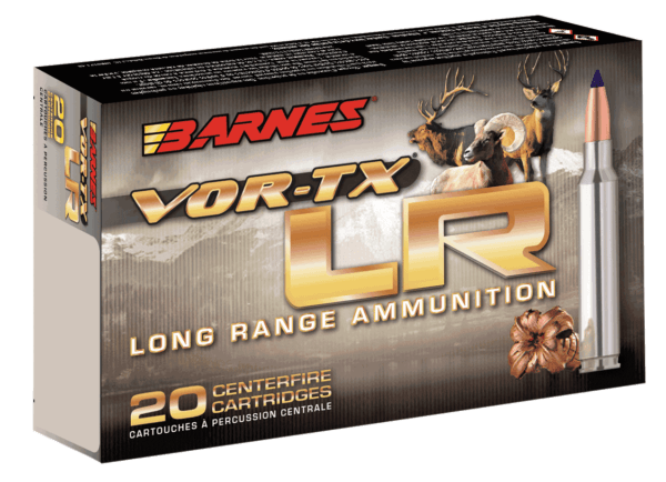 Barnes Bullets 31198 VOR-TX Long Range 270 Win 129 gr 3140 fps LRX Boat-Tail 20rd Box