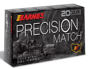 Barnes Bullets 30814 Precision Match Centerfire Rifle 6mm Creedmoor 112 gr Open Tip Match Boat-Tail 20rd Box