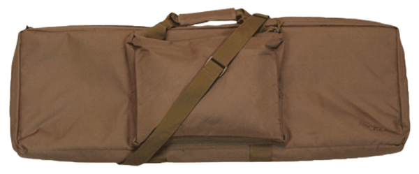 Bob Allen 79002 Max-Ops Rectangular Tactical Rifle Case Water Resistant Coyote Brown Polyester with Self Heading Nylon Zippers & Foam Padding 36″ x 11″ x 2.25″ Exterior Dimensions