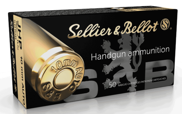 Sellier & Bellot SB10B Handgun  10mm Auto 180 gr Jacket Hollow Point 50rd Box