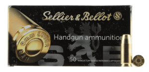 Sellier & Bellot SB9SUBB Handgun Target 9mm Luger Subsonic 150 gr Full Metal Jacket 50rd Box