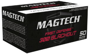 Magtech 300BLKSUBA First Defense Tactical 300 BO 200 gr Full Metal Jacket Subsonic 50rd Box