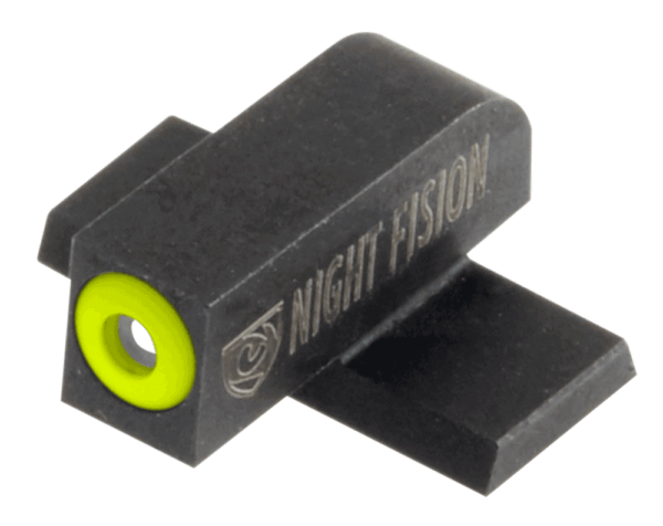 Night Fision SPR225001YGX Perfect Dot Tritium Night Sights For Springfield Black | Green Tritium Yellow Ring Front Sight