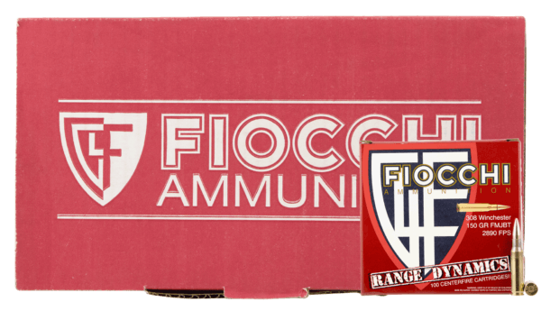 Fiocchi 308ARD Range Dynamics Compete 308 Win 150 gr Full Metal Jacket Boat-Tail (FMJBT) 100/4 Sold As Case