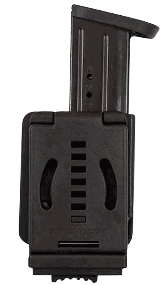 Comp-Tac C62104000LBKN Single Mag Pouch OWB Black Kydex Belt Clip Compatible w/Double Stack/Most Glock Belts 1.50″ Wide Right Hand