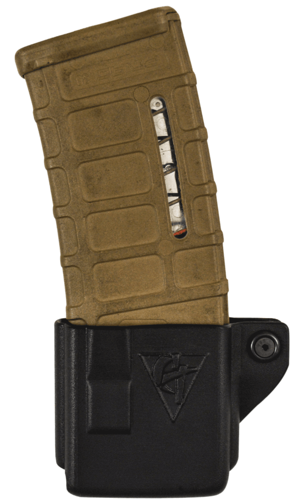 Comp-Tac C62404000LBKN Twin Mag Pouch Double Black Kydex Paddle Compatible w/ Double Stack/Most Glock Right Hand