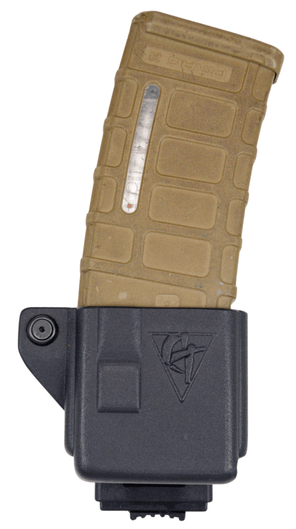 Comp-Tac C39250000LBKN AR Mag Pouch OWB Single Black Kydex Belt Clip Compatible w/ 5.56x45mm NATO/223 Rem Belts 1.50″ Wide Right Hand
