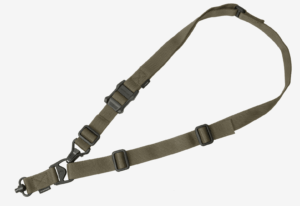 Magpul MAG515-RGR MS3 Single QD Sling GEN2 made of Nylon Webbing with Ranger Green Finish Adjustable One-Two Point Design & QD Swivel for Rifles