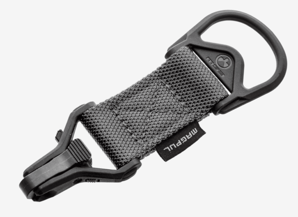 Magpul MAG516-GRY MS1/MS3 Sling Adapter made of Steel with Stealth Gray Melonite Finish Polymer Hardware Nylon 1.25″ Webbing & Two to One-Point Design for AR-15 M4 & M16