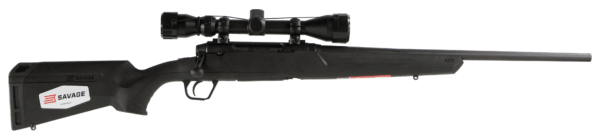 Savage Arms 57266 Axis XP Compact 243 Win 4+1 20″ Matte Black Barrel/Rec Synthetic Stock Includes Weaver 3-9x40mm Scope