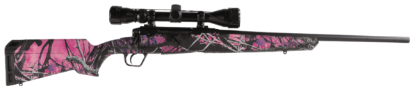 Savage Arms 57273 Axis XP Compact 7mm-08 Rem 4+1 20″ Matte Black Barrel/Rec Muddy Girl Synthetic Stock Includes Weaver 3-9x40mm Scope