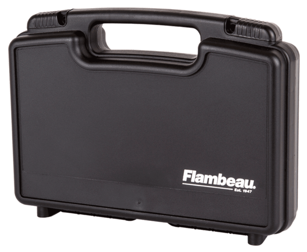 Flambeau 6450SC Safe Shot Pistol Case made of Polymer with Black Finish Egg Crate Foam Padding Integrated Handle & TSA/Airline Approved 13.37″ L x 7.25″ W x 3″ D Interior Dimensions
