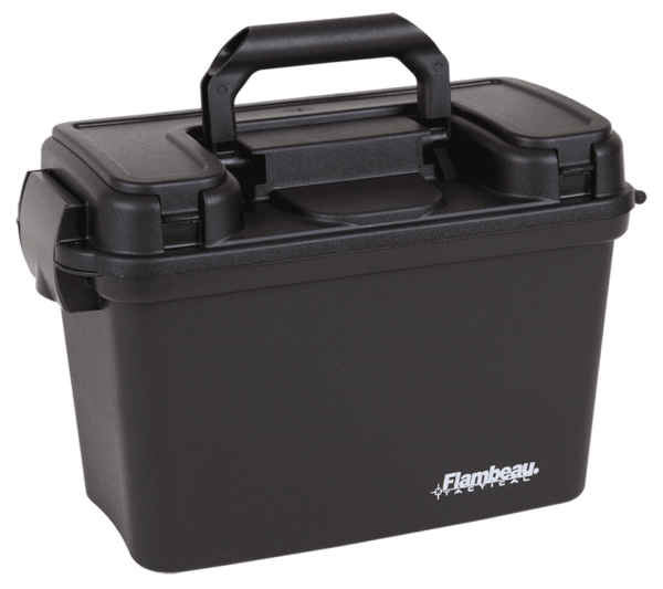 Flambeau 6430SD Tactical Dry Box with Removable Tray & Storage Compartment Black Polymer 13″ L x 6.50″ W x 8.25″ D Interior Dimensions