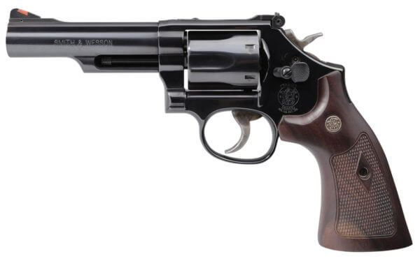Smith & Wesson 12040 Model 19 Classic 357 Mag Or 38 S&W Special +P 4.25 Blued Stainless Steel Barrel  Blued Carbon Steel 6rd Cylinder & K-Frame  Custom Wood Grip”