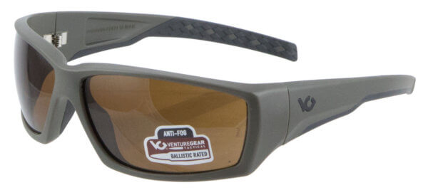 Pyramex VGSG718T Venture Gear Tactical Overwatch Adult Bronze Lens Anti-Fog Polycarbonate OD Green Frame