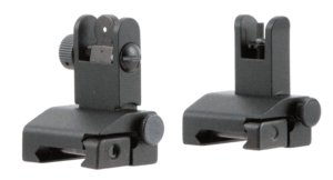 TacFire IS002 Pop Up Iron Sights/Spring Loaded Black Anodized Flip Up for AR-Platform