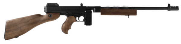 Thompson T110SH 1927A-1 Deluxe 45 ACP Caliber with 18″ Barrel 10+1 Capacity (Stick) Blued Metal Finish American Walnut Stock Horizontal Wood Grip Right Hand
