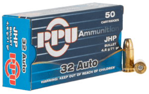 PPU PPD32A Defense 32 ACP 71 gr Jacketed Hollow Point (JHP) 50rd Box