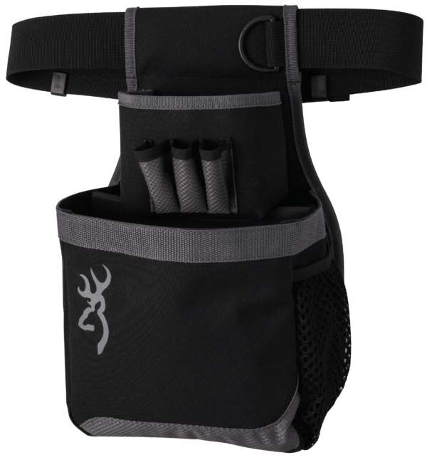 Uncle Mike’s 88483 Buttstock Shell Holder made of Neoprene with Black Finish & Sewn-On Elastic Loops Holds up to 6rds for Rifles