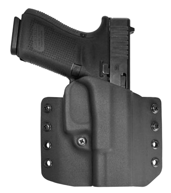 Comp-Tac C708GL052RBKN Warrior OWB Black Kydex Belt Loop Compatible w/Glock 19 Gen5 Belt 1.50″ Wide Right Hand