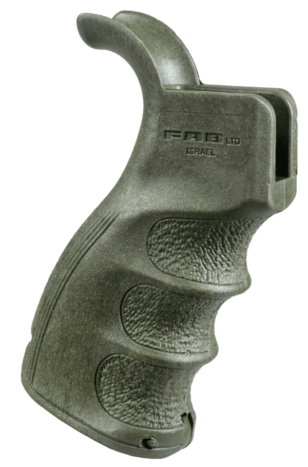 FAB Defense FXAG43G AG-43 Tactical Ergonomic Pistol Grip Made of Polymer With OD Green Finish & Finger Grooves for AR-15 for M16 for M4