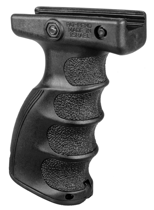 FAB Defense FXAG44SB AG-44S QR Ergonomic Foregrip Made of Polymer With Black Finish & Finger Grooves for Picatinny Rail